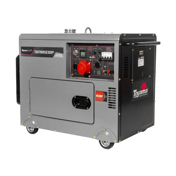 Gerador Diesel Cabinado Toyama ATS Ready 6,5 kVA Trifásico 220V + 127V AVR Brushless Partida Elétrica Gerador Diesel Cabinado Toyama ATS Ready 6,5 kVA Trifásico 220V + 127V AVR Brushless Partida Elétrica