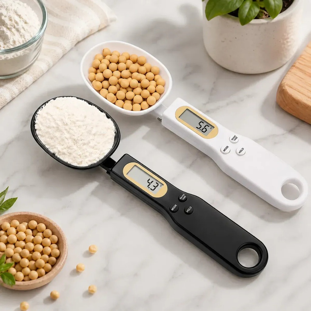 Colher Balança Digital 500g de Alta Precisão para Cozinha Café Whey e Temperos Colher Balança Digital 500g de Alta Precisão para Cozinha Café Whey e Temperos