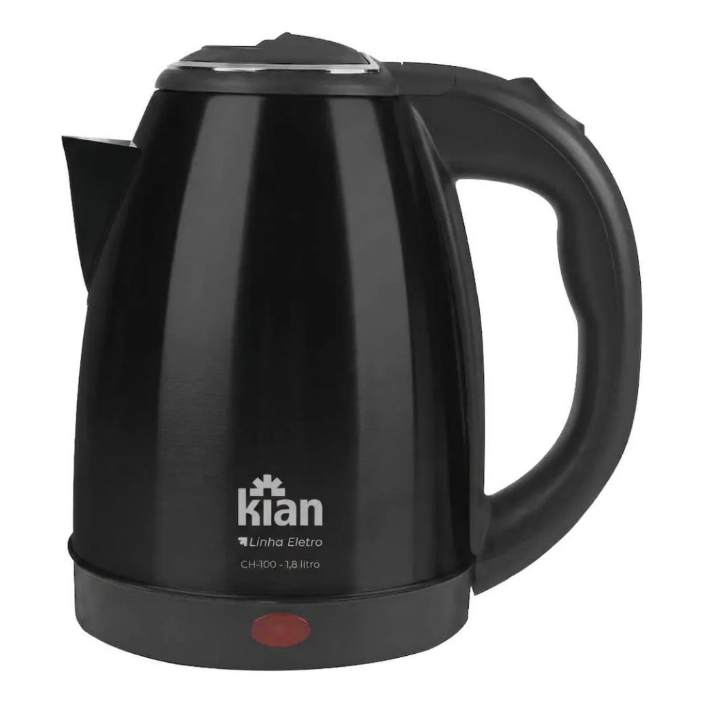 Chaleira Elétrica Kian 1,8L Inox com Base 360° e Desligamento Automático Chaleira Elétrica Kian 1,8L Inox com Base 360° e Desligamento Automático