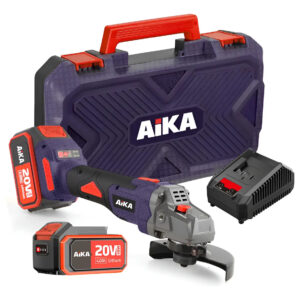 Esmerilhadeira Angular Aika 20V Brushless 115mm com 2 Baterias 4.0Ah