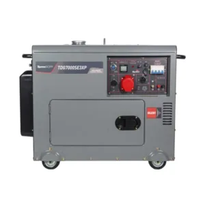 Gerador a Diesel Toyama ATS Ready 6,5 KVA 380V Trifásico 220V Monofásico Cabinado AVR Brushless Partida Elétrica
