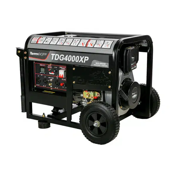 Gerador de Energia a Diesel Toyama 3,3 kVA 3.000W Monofásico Bivolt 115/230V AVR Partida Manual 296cc Uso Intensivo Gerador de Energia a Diesel Toyama 3,3 kVA 3.000W Monofásico Bivolt 115/230V AVR Partida Manual 296cc Uso Intensivo