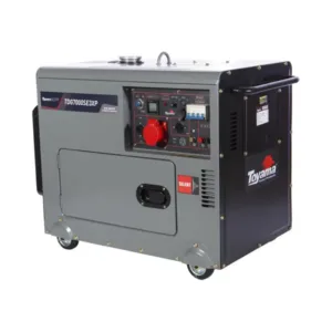 Gerador a Diesel Toyama ATS Ready 6,5 KVA 380V Trifásico 220V Monofásico Cabinado AVR Brushless Partida Elétrica