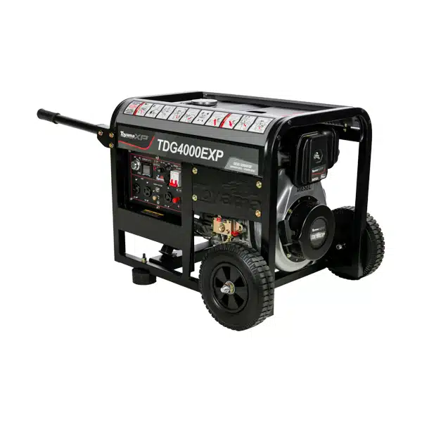 Gerador Diesel Toyama 3,3 kVA Monofásico Bivolt 115/230V Partida Elétrica e Manual AVR 296cc Uso Intensivo Gerador Diesel Toyama 3,3 kVA Monofásico Bivolt 115/230V Partida Elétrica e Manual AVR 296cc Uso Intensivo