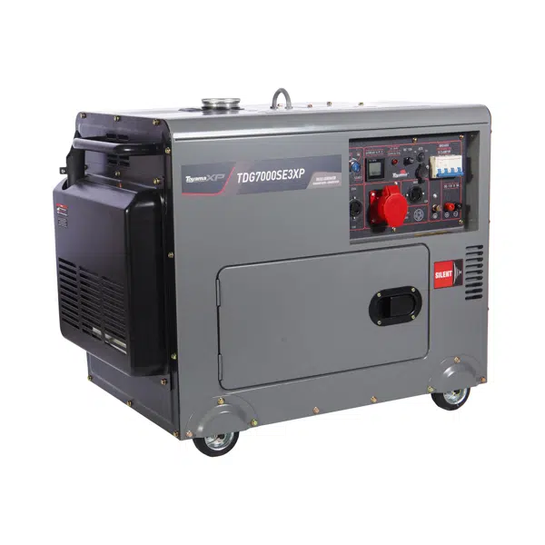Gerador a Diesel Toyama ATS Ready 6,5 KVA 380V Trifásico 220V Monofásico Cabinado AVR Brushless Partida Elétrica Gerador a Diesel Toyama ATS Ready 6,5 KVA 380V Trifásico 220V Monofásico Cabinado AVR Brushless Partida Elétrica