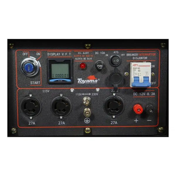 Gerador De Energia Diesel Toyama ATS Ready 6 KVA 5,5 KVA 5500W Monofásico Bivolt 115/230V Partida Elétrica e Manual AVR Gerador De Energia Diesel Toyama ATS Ready 6 KVA 5,5 KVA 5500W Monofásico Bivolt 115/230V Partida Elétrica e Manual AVR