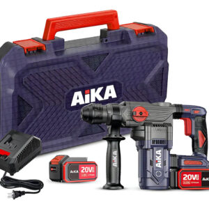 Martelete Perfurador Rompedor Aika 20V Brushless SDS-Plus 3,5J com 2 Baterias 4.0Ah