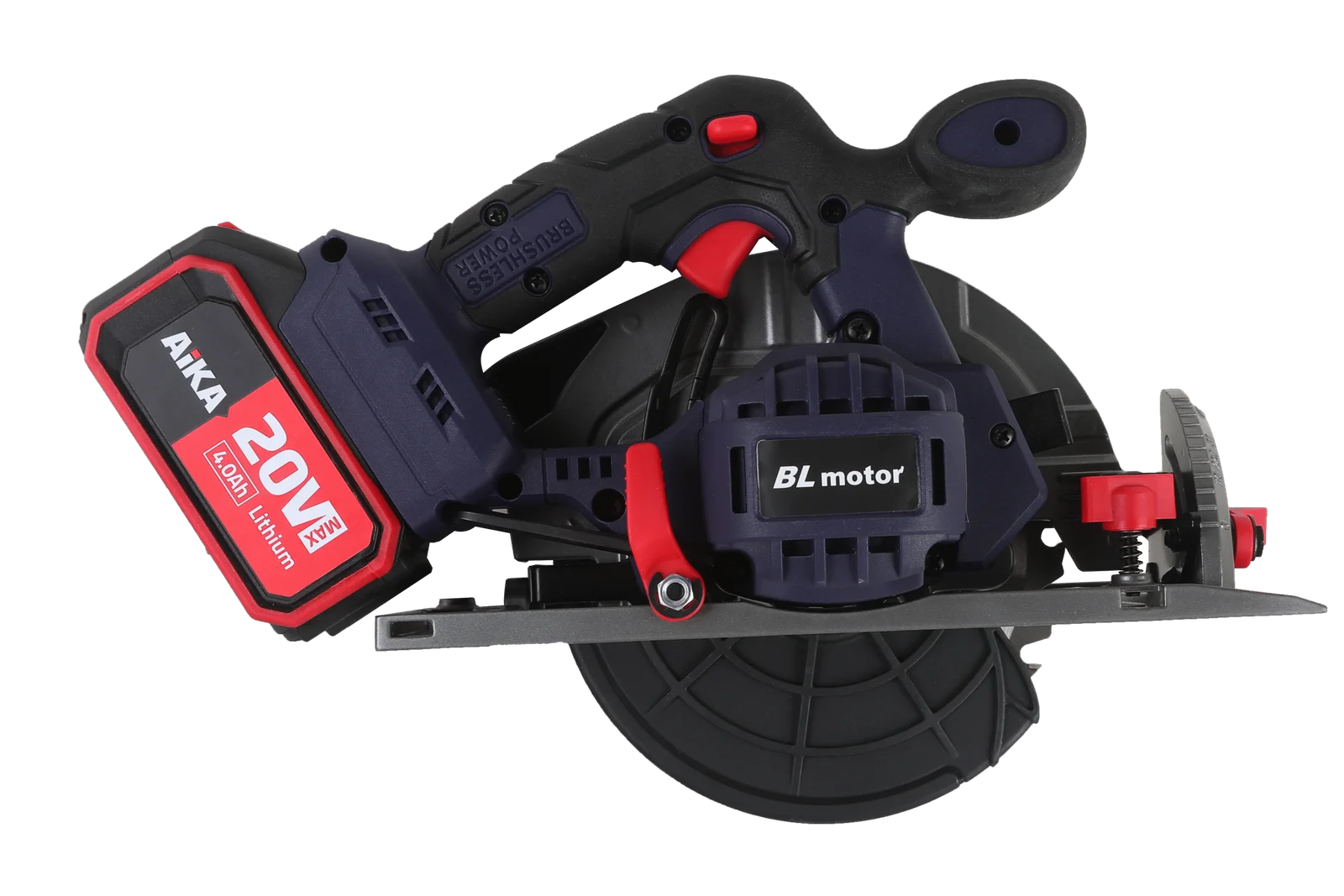Serra Circular Aika 20V Brushless 165mm com 2 Baterias 4.0Ah Serra Circular Aika 20V Brushless 165mm com 2 Baterias 4.0Ah