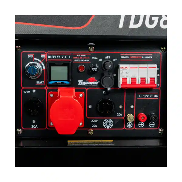 Gerador a Diesel Toyama 7,5 kVA Trifásico 220V AVR ATS Partida Elétrica e Manual Gerador a Diesel Toyama 7,5 kVA Trifásico 220V AVR ATS Partida Elétrica e Manual